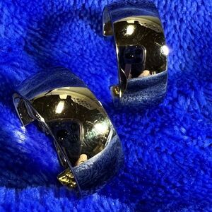 Vintage Monet Hoop Earrings